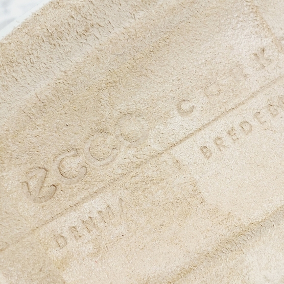 New ECCO Womens Corksphere Leather Grey Tong Sandals D241 - Picture 9 of 13